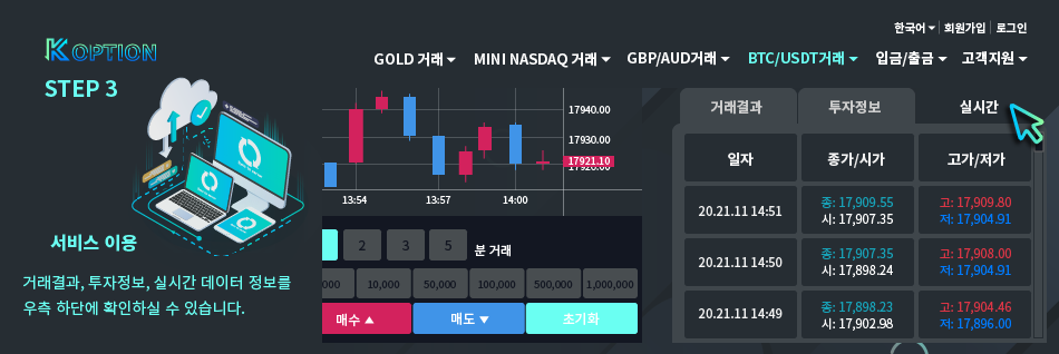 서비스 이용 STEP3